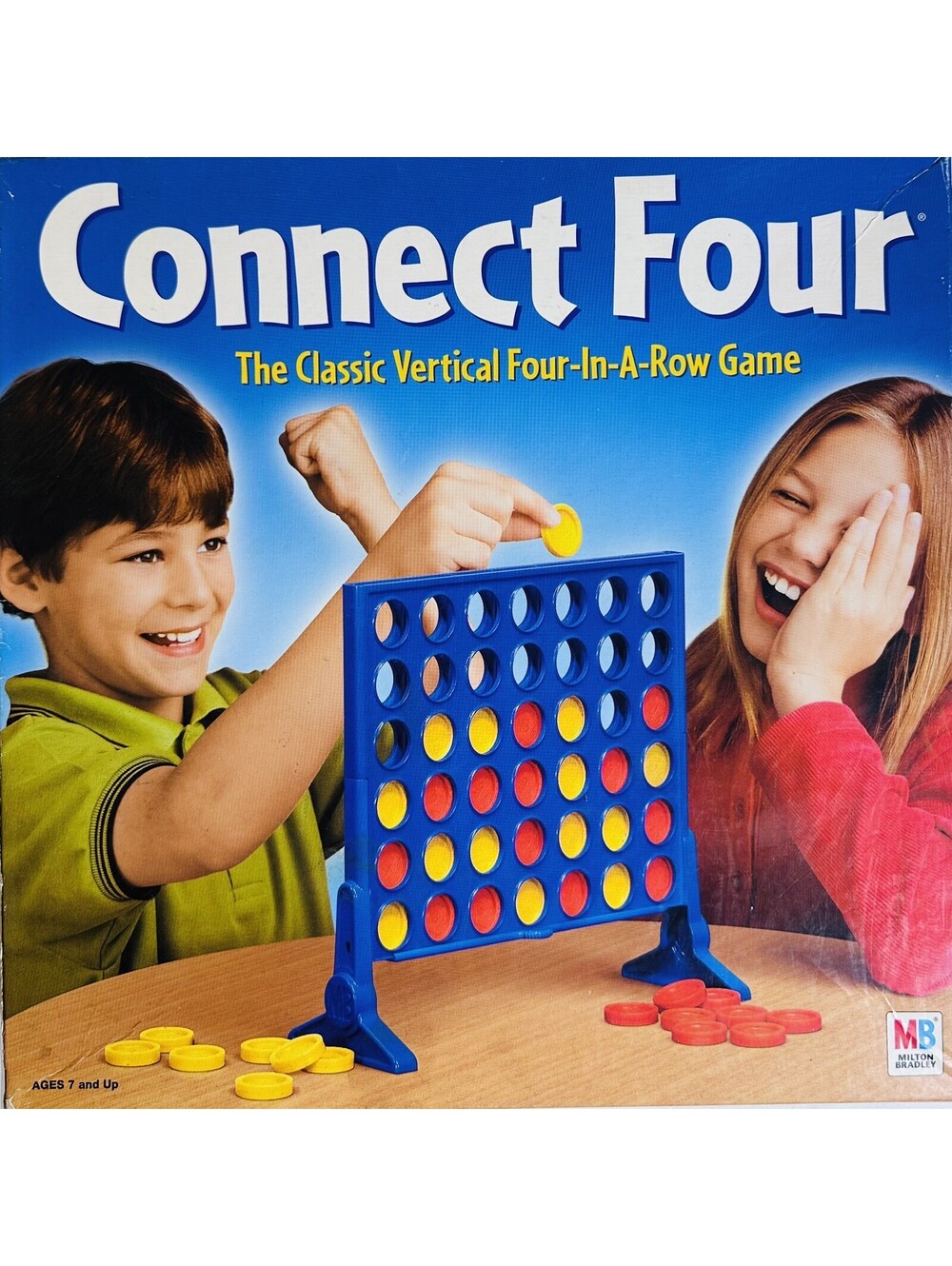 Hasbro Milton Bradley Connect Four Board Game 2002 Complete Family Fun